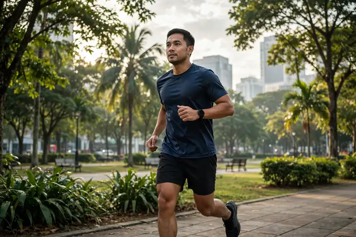Lelaki terkejut melihat keputusan BMI dengan kalkulator bmi