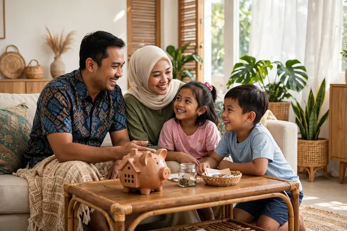Keluarga merencanakan masa depan dengan kalkulator compounding