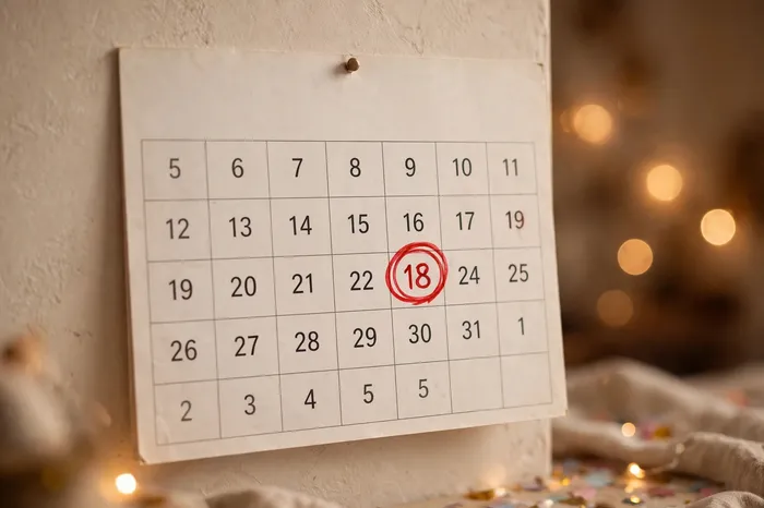Calendario mostrando el día de nacimiento según la calculadora de edad