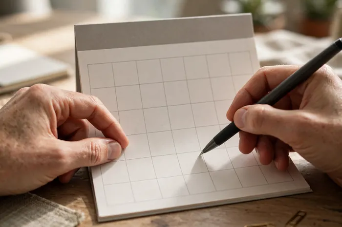 Persona calculando días entre fechas con la calculadora de fechas