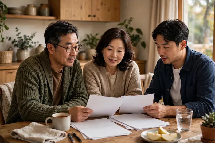 증여세 계산기로 세금을 확인하는 가족