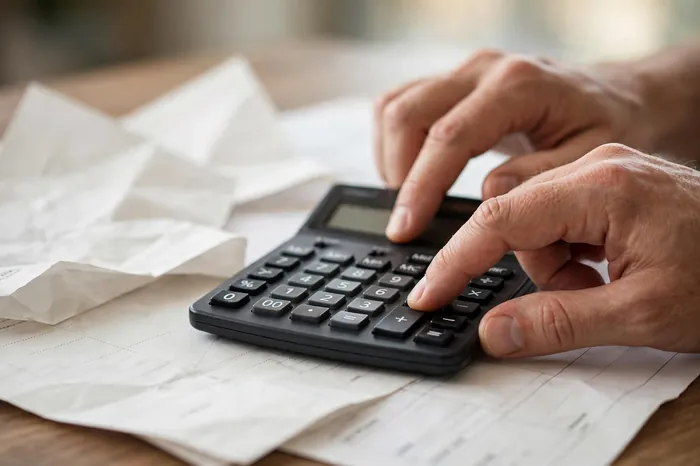 استخدام حاسبة نهاية الخدمة لحساب المكافأة على الآلة الحاسبة مع الأوراق المالية