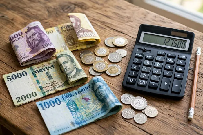 Forint bankjegyek és <a href=